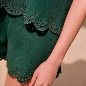 NWT Sezane Jasper Shorts Vert Émeraude - Size XXL